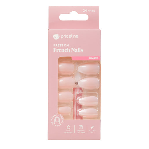 Priceline Almond Press On French Nails - Ombre Delight 1 Kit - GimmeNow