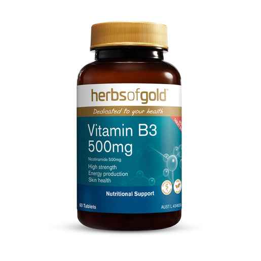 Herbs of Gold Vitamin B3 500mg 60 Tablets