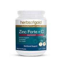Herbs of Gold Zinc Forte + C Raspberry 100g