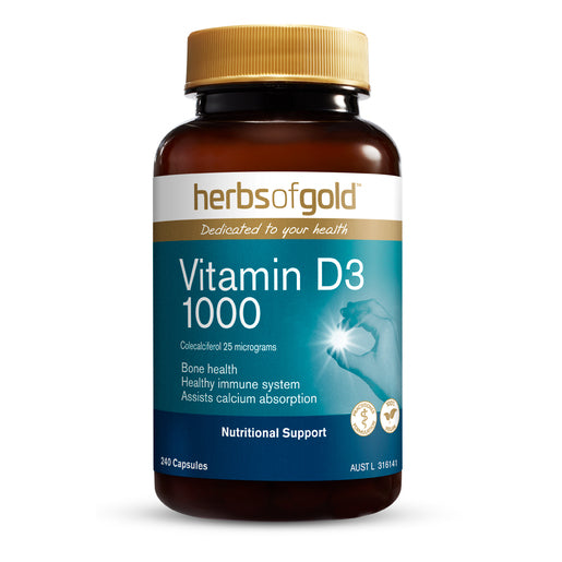 Herbs of Gold Vitamin D3 1000 240 Capsules