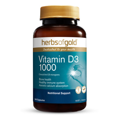 Herbs of Gold Vitamin D3 1000 240 Capsules