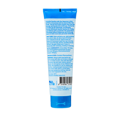 Priceline Sensitive With Zinc Sunscreen Lotion SPF 50+ 100mL