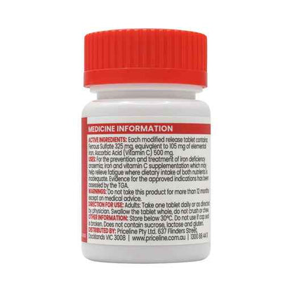 Priceline Iron + C 30 Tablets