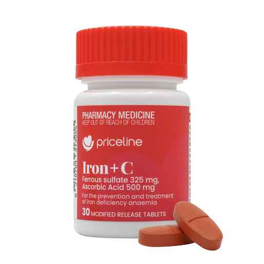 Priceline Iron + C 30 Tablets