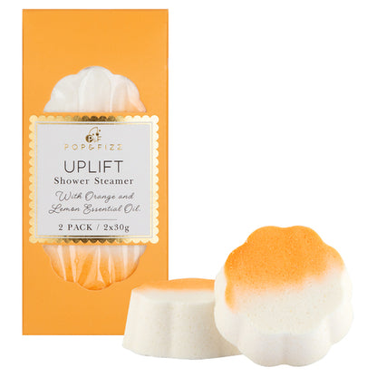 Pop & Fizz Relax Shower Steamer with Orange and Lemon Essential Oil 2 x 30g - GimmeNow