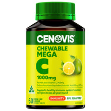 Cenovis Chewable Mega Vitamin C 1000mg Lemon Lime Flavour 60 Tablets