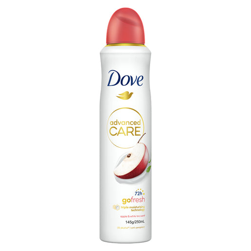 Dove Advanced Care 72h Go Fresh Anti-Perspirant Apple & White Tea Scent 250mL
