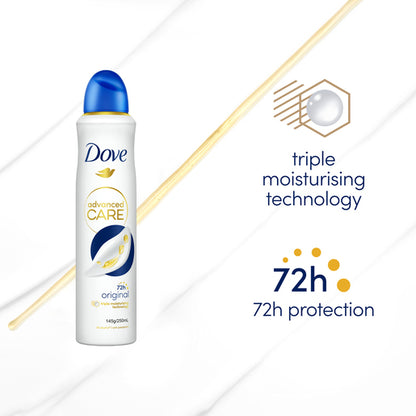 Dove Advanced Antiperspirant Aerosol Original 250mL - GimmeNow