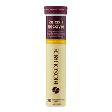 BIOSOURCE Relax + Recover Lemon Flavour 20 Effervescent Tablets - GimmeNow