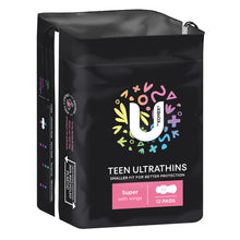 U By Kotex Teen Ultrathins Super With Wings 12 Pack - GimmeNow