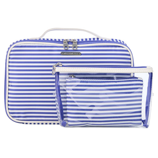 MP Cosmetics Navy Strip Weekend 3 Piece Set - GimmeNow