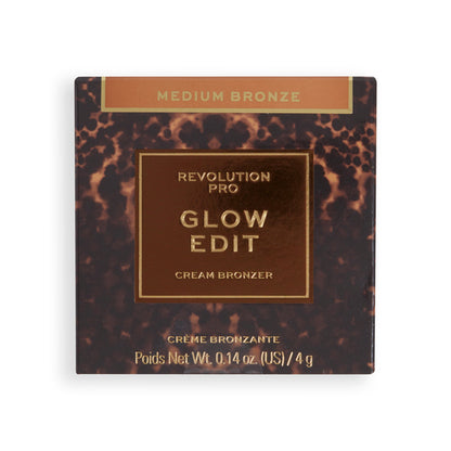 Revolution Pro Glow Edit Cream Gel Bronzer Medim Bronze 4g