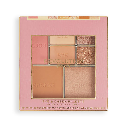 Revolution Pro Iconic Eye & Cheek Palette Light/Medium 1 Each