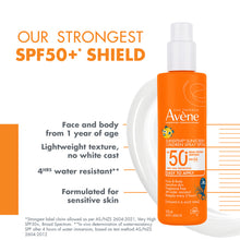 Avène Sunsitive Sunscreen Children Spray SPF 50+ 200mL