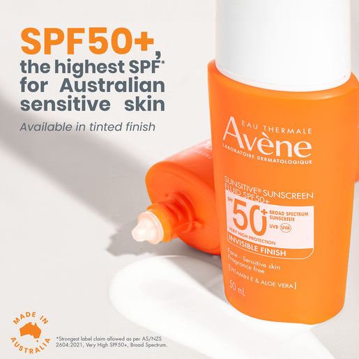 Avène Sunsitive Sunscreen Fluid SPF 50+ 50mL - GimmeNow