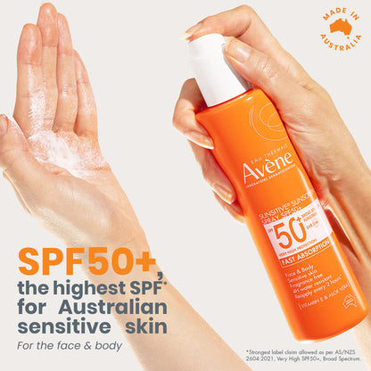 Avène Sunsitive Sunscreen Spray SPF 50+ 200mL