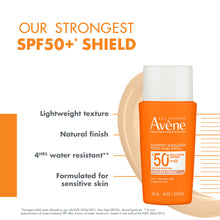 Avène Sunsitive Sunscreen Tinted Fluid SPF 50+ Natural Finish 50mL