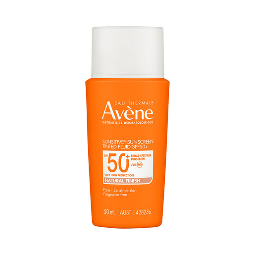 Avène Sunsitive Sunscreen Tinted Fluid SPF 50+ Natural Finish 50mL