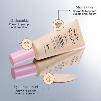 GEM Solar Screen SPF 50+ Mineral Zinc Hydrating Face Sunscreen Lotion 50mL
