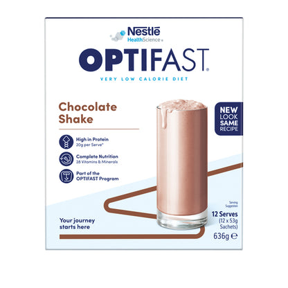 Optifast VLCD Shake Chocolate 12 x 53g - GimmeNow