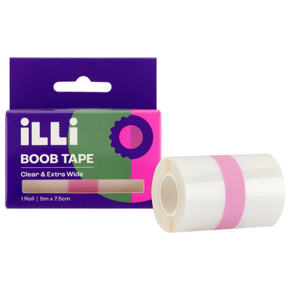 iLLi Boob Tape Extra Wide Clear 5m x 7.5cm 1 Each