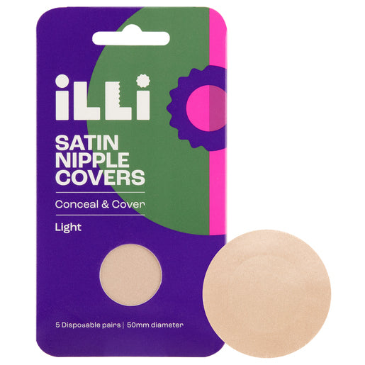 iLLi Satin Nipple Covers Light 5 Pairs - GimmeNow