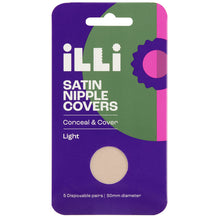 iLLi Satin Nipple Covers Light 5 Pairs - GimmeNow