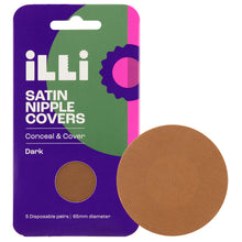 iLLi Satin Nipple Covers Dark 5 Pairs - GimmeNow