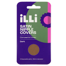 iLLi Satin Nipple Covers Dark 5 Pairs - GimmeNow