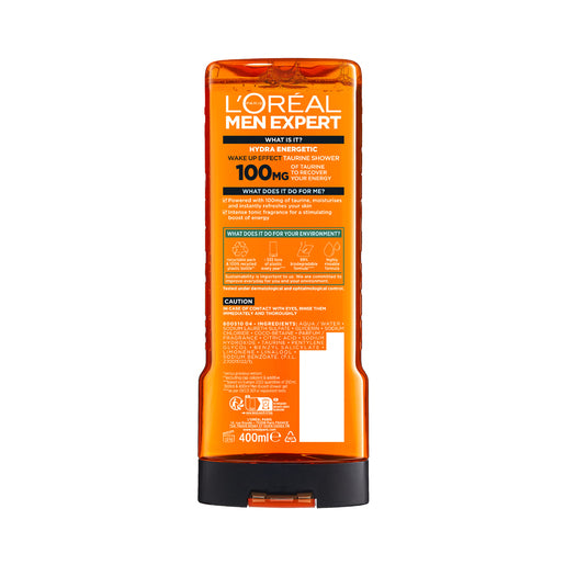L'Oréal Paris Men Expert Hydra Energetic Taurine Shower Gel 400mL - GimmeNow