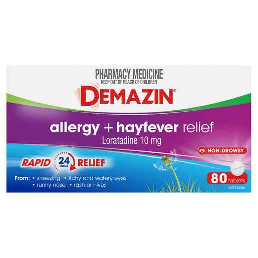 Demazin Allergy + Hayfever Relief Non-Drowsy 80 Tablets