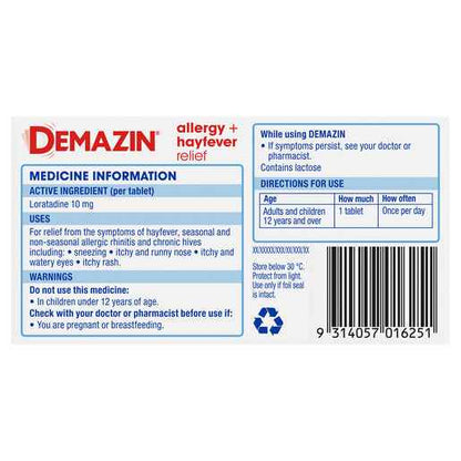 Demazin Allergy + Hayfever Relief Non-Drowsy 80 Tablets