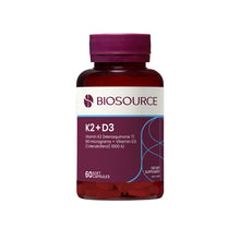 BIOSOURCE K2 + D3 60 Capsules