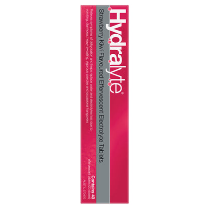 Hydralyte Strawberry Kiwi Flavoured Effervescent Electrolyte 40 Effervescent Tablets - GimmeNow