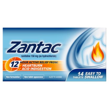Zantac Ranitidine 150mg 14 Tablets