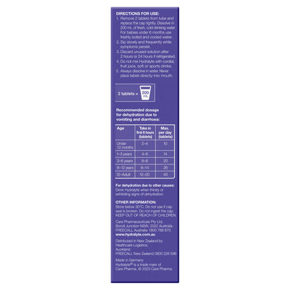 Hydralyte Passionfruit Kiwi Flavoured Effervescent Electrolyte 20 Effervescent Tablets - GimmeNow