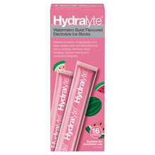 Hydralyte Watermelon Burst Flavoured Electrolyte Ice Blocks 16 Pack