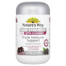 Nature's Way High Strength Adult Vita Gummies Triple Immune Support 50 Pastilles
