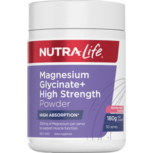 Nutra-Life Magnesium Glycinate+ High Strength Powder 180g - GimmeNow