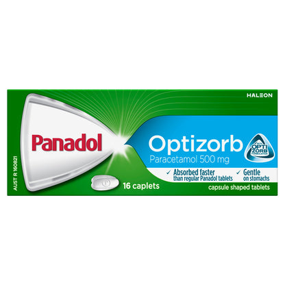 Panadol Optizorb Paracetamol 500mg 16 Caplets - GimmeNow
