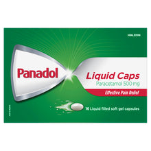 Panadol Liquid Caps Paracetamol 500mg 16 Tablets - GimmeNow