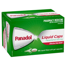 Panadol Liquid Caps Paracetamol 500mg 48 Tablets - GimmeNow