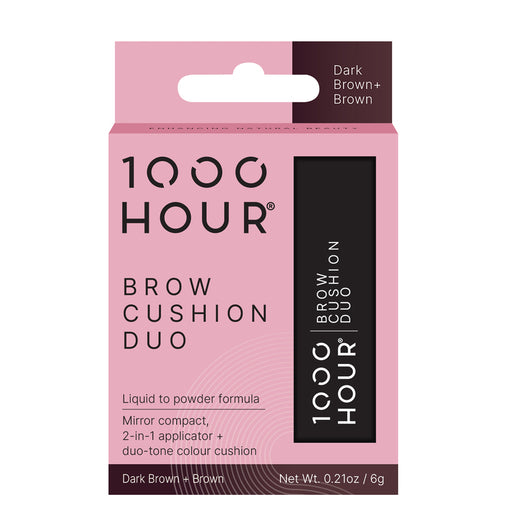 1000HOUR Brow Cushion Duo Dark Brown + Brown 6g - GimmeNow