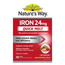 Nature's Way Iron 24mg Quick Melt 30 Tablets - GimmeNow