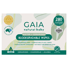 GAIA Water + Ceramides Biodegradable Wipes 280 Pack
