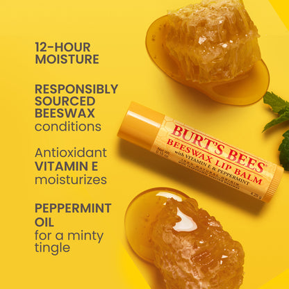 Burts Bees Beeswax Moisturising Lip Balm 4.25g - GimmeNow