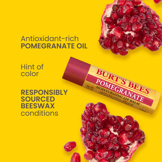 Burts Bees Pomegranate Moisturising Lip Balm 4.25g - GimmeNow