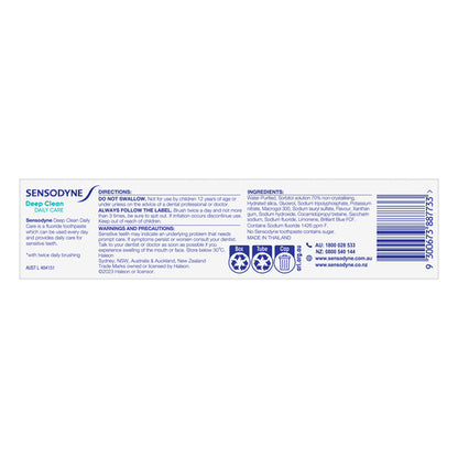 Sensodyne Deep Clean Toothpaste 100g