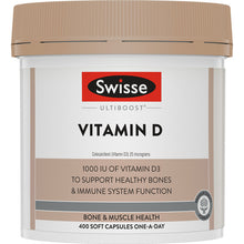 Swisse Ultiboost Vitamin D 400 Capsules