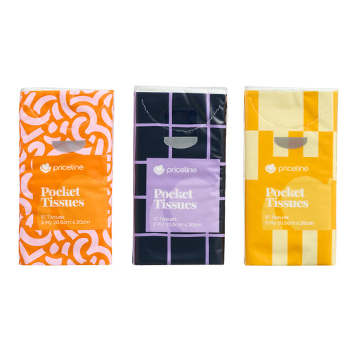 Priceline Pocket Tissues 3 Ply 6 Pack - GimmeNow